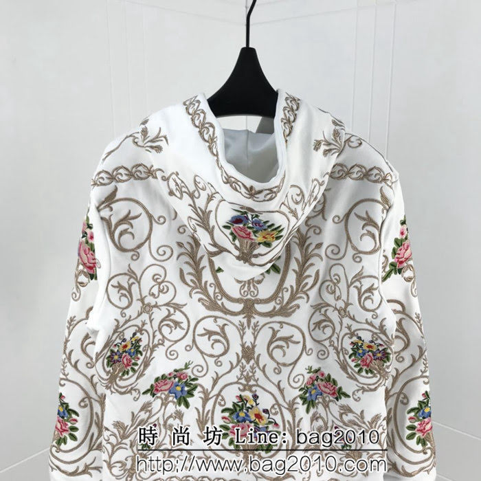 DＧ杜嘉班納 18ss走秀款 丘比特天使玫瑰 萬針刺繡衛衣 情侶款 ydi1414